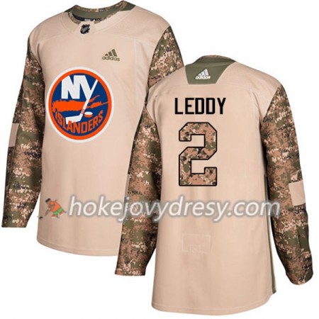 Pánské Hokejový Dres New York Islanders Nick Leddy 2 Adidas 2017-2018 Camo Veterans Day Practice Authentic